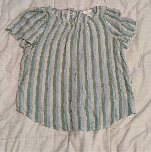 Lauren Conrad pretty light weight striped top Extra Small - Picture 1 of 4